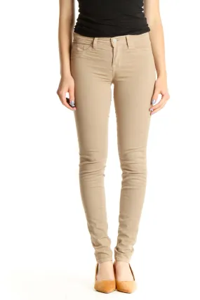 Beige Skinny Jeans