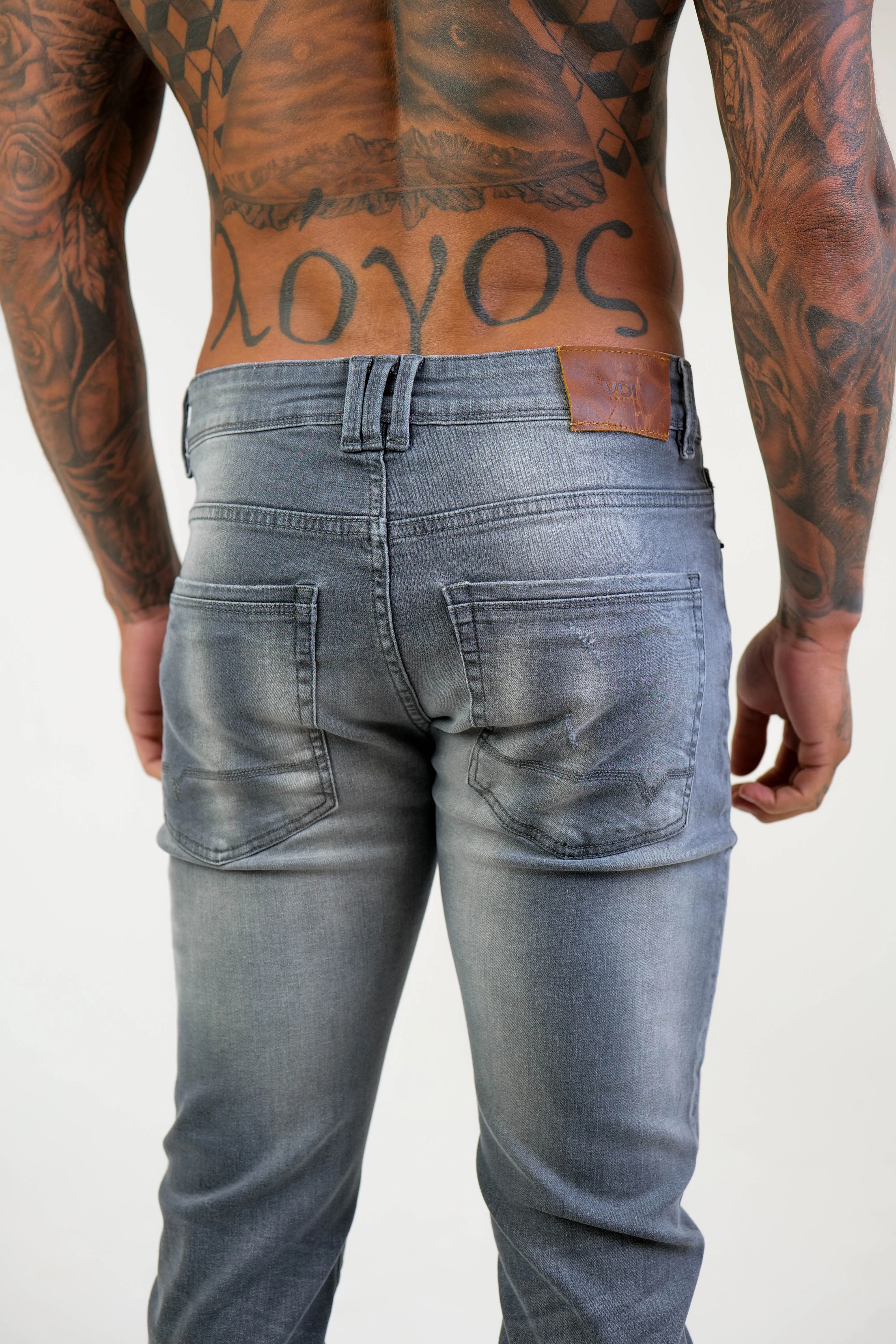 Belmont Tapered Jeans - Grey