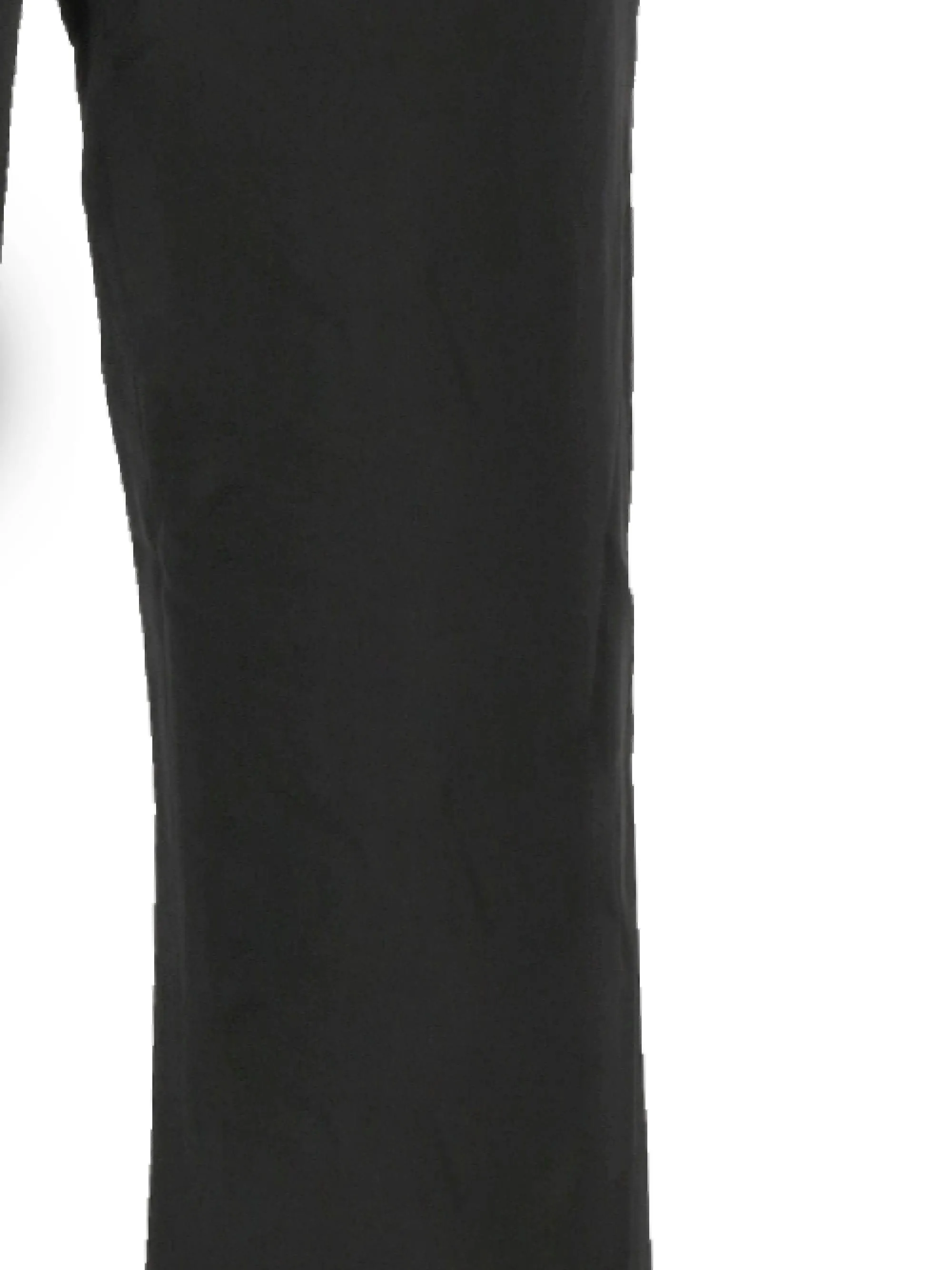 Black Low-Rise Tailored Trousers