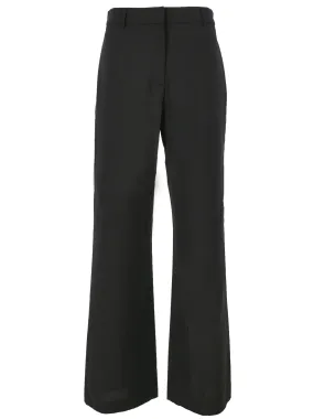 Black Low-Rise Tailored Trousers