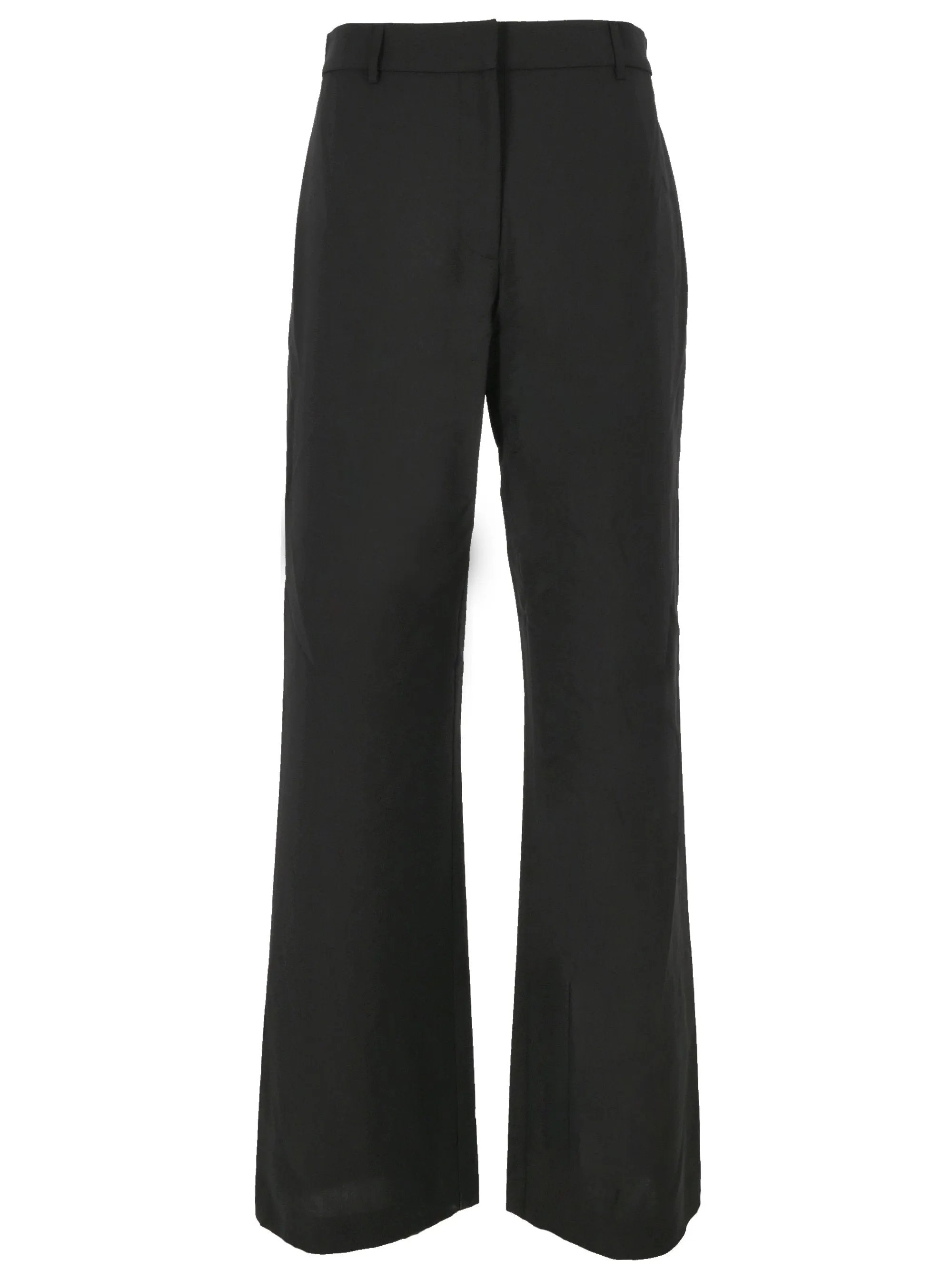 Black Low-Rise Tailored Trousers