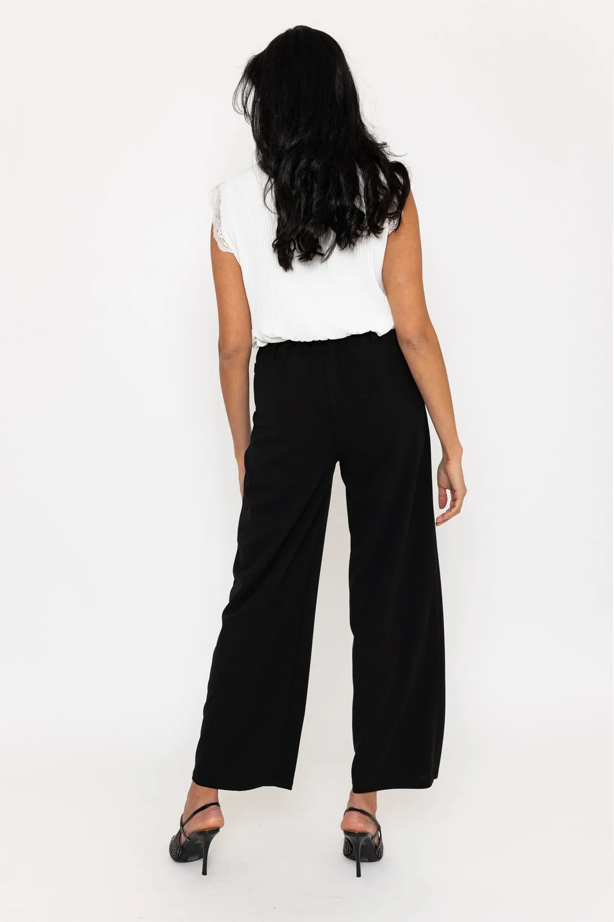 Black Wide Leg Trousers