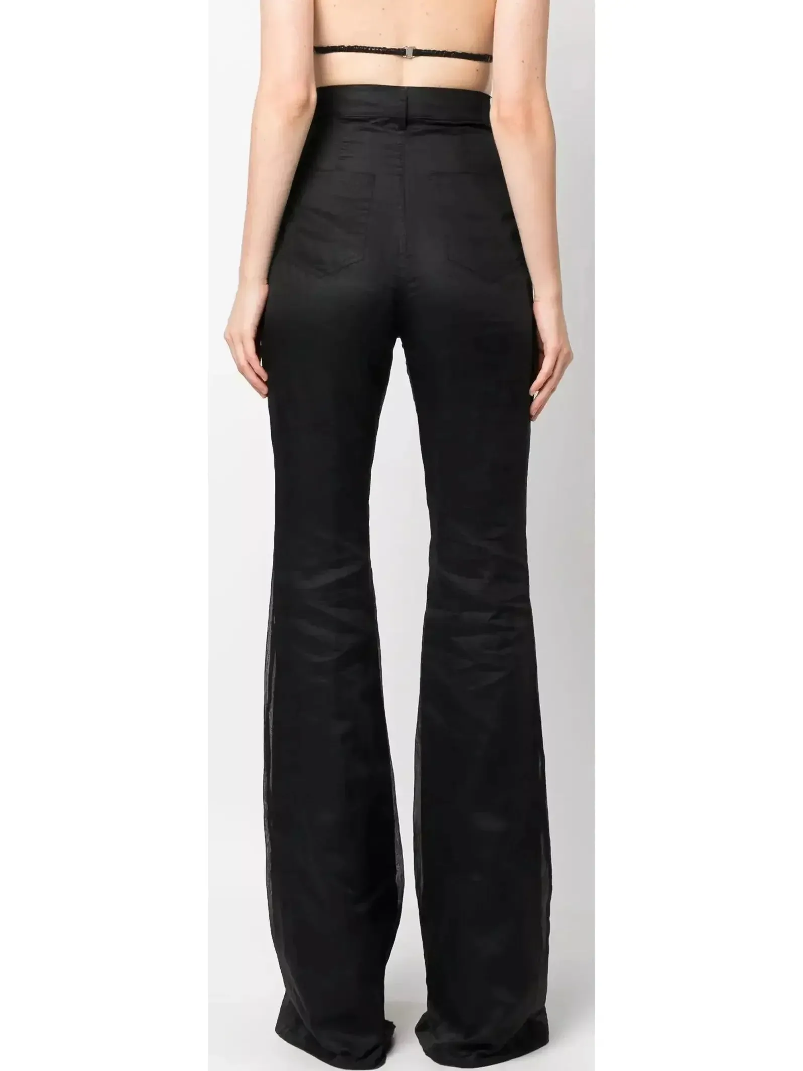 Bootcut High-Waisted Light Weight Bicolor Slim Fit Pants