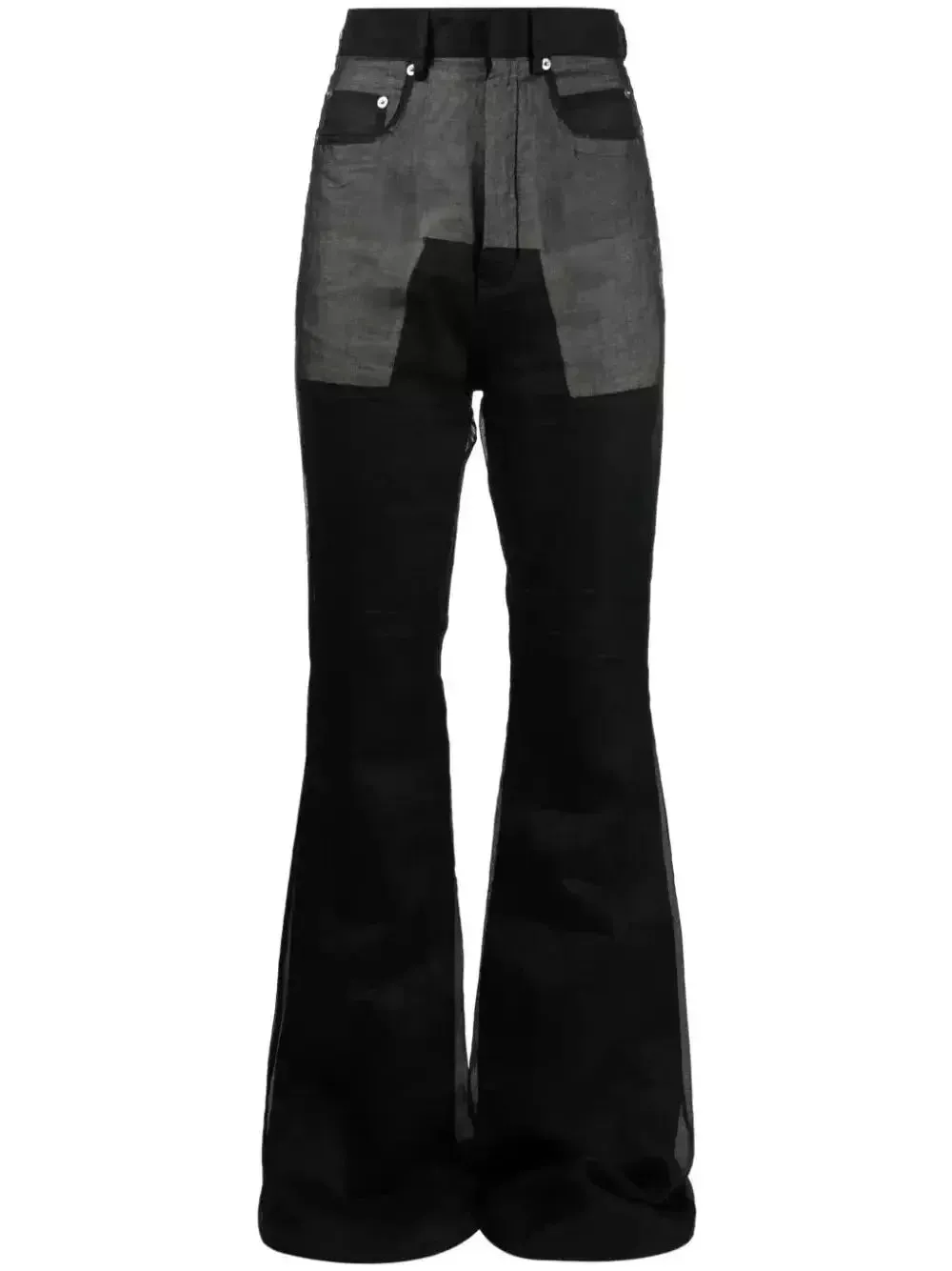 Bootcut High-Waisted Light Weight Bicolor Slim Fit Pants