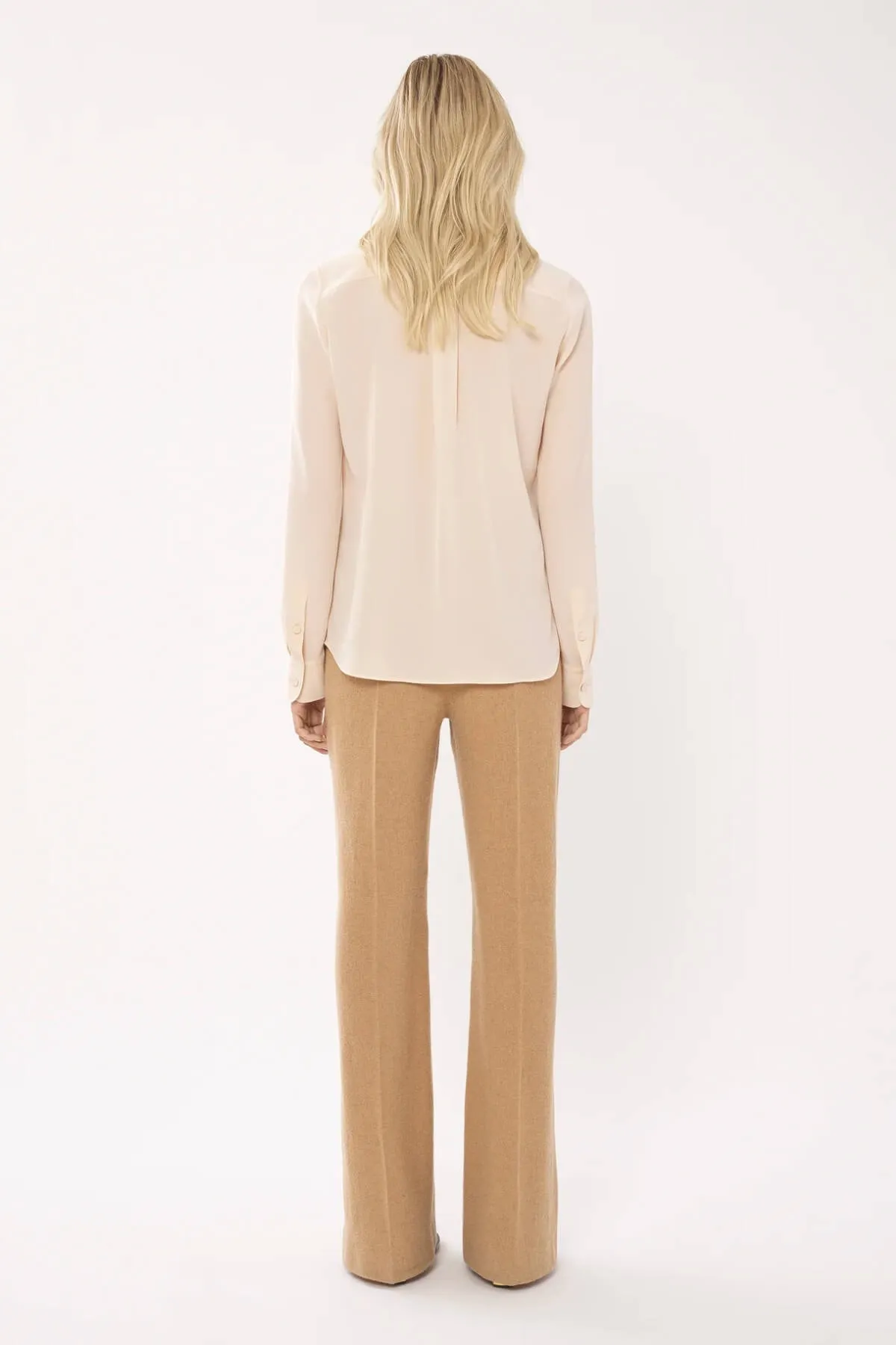 Chloé Tailored Wide Leg Pant - Worn Brown