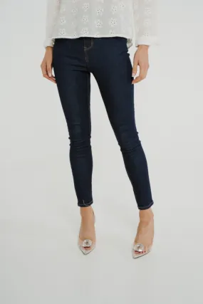 Cindy High Waist Skinny Jean In Dark Wash