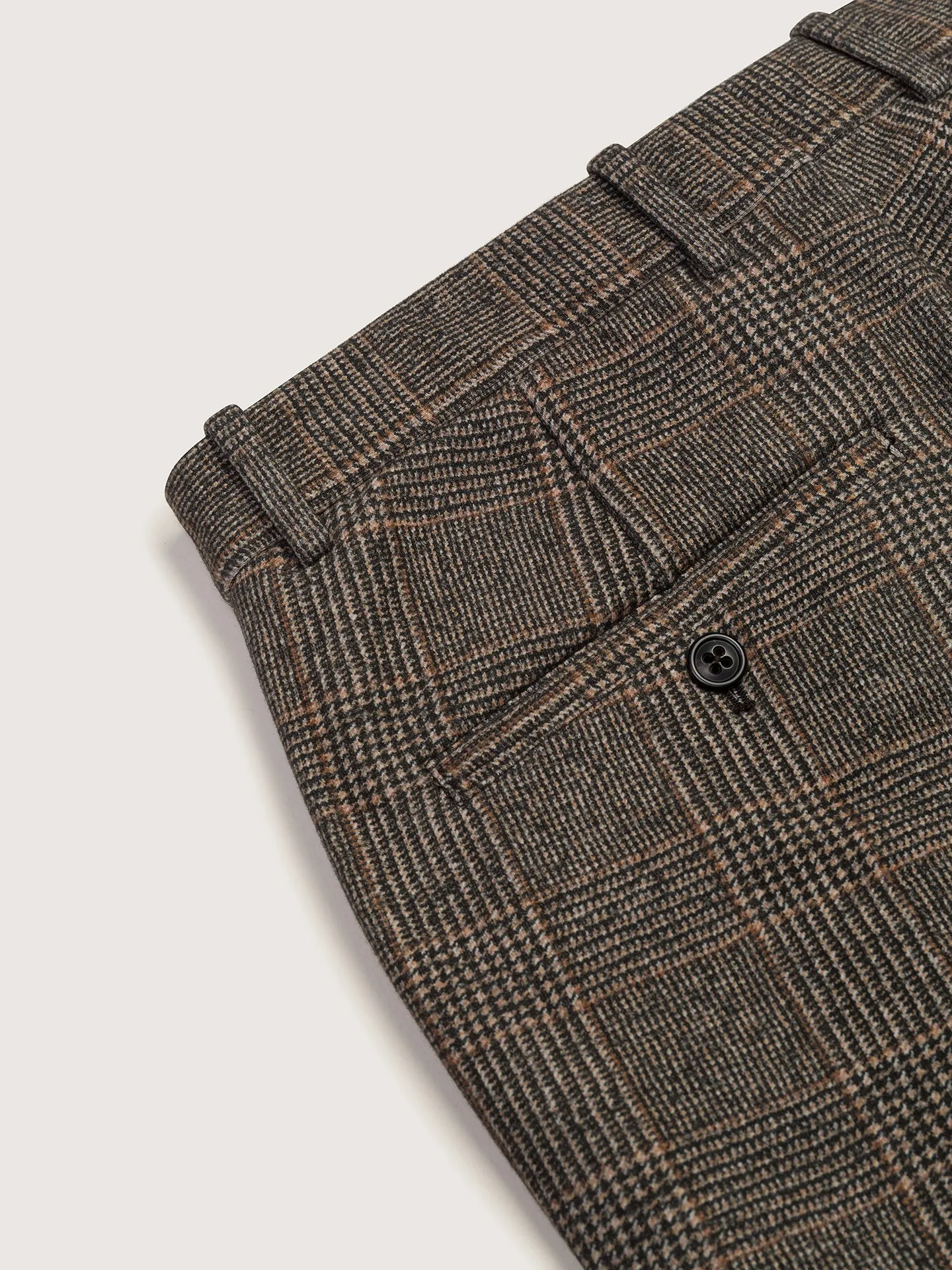 Circolo 1901 Check Tailored Trousers - Brown