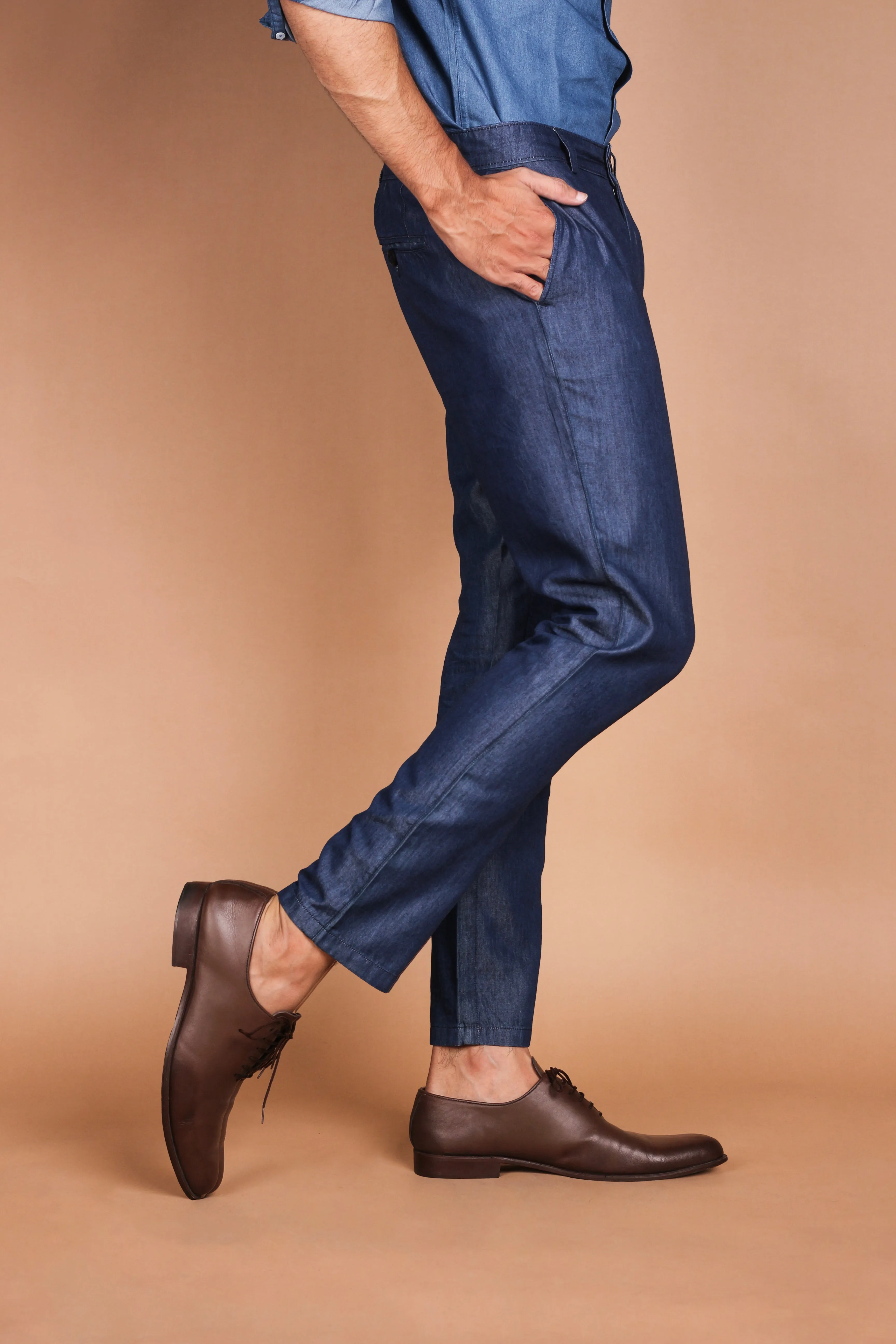 Denim Dark Wash Trousers