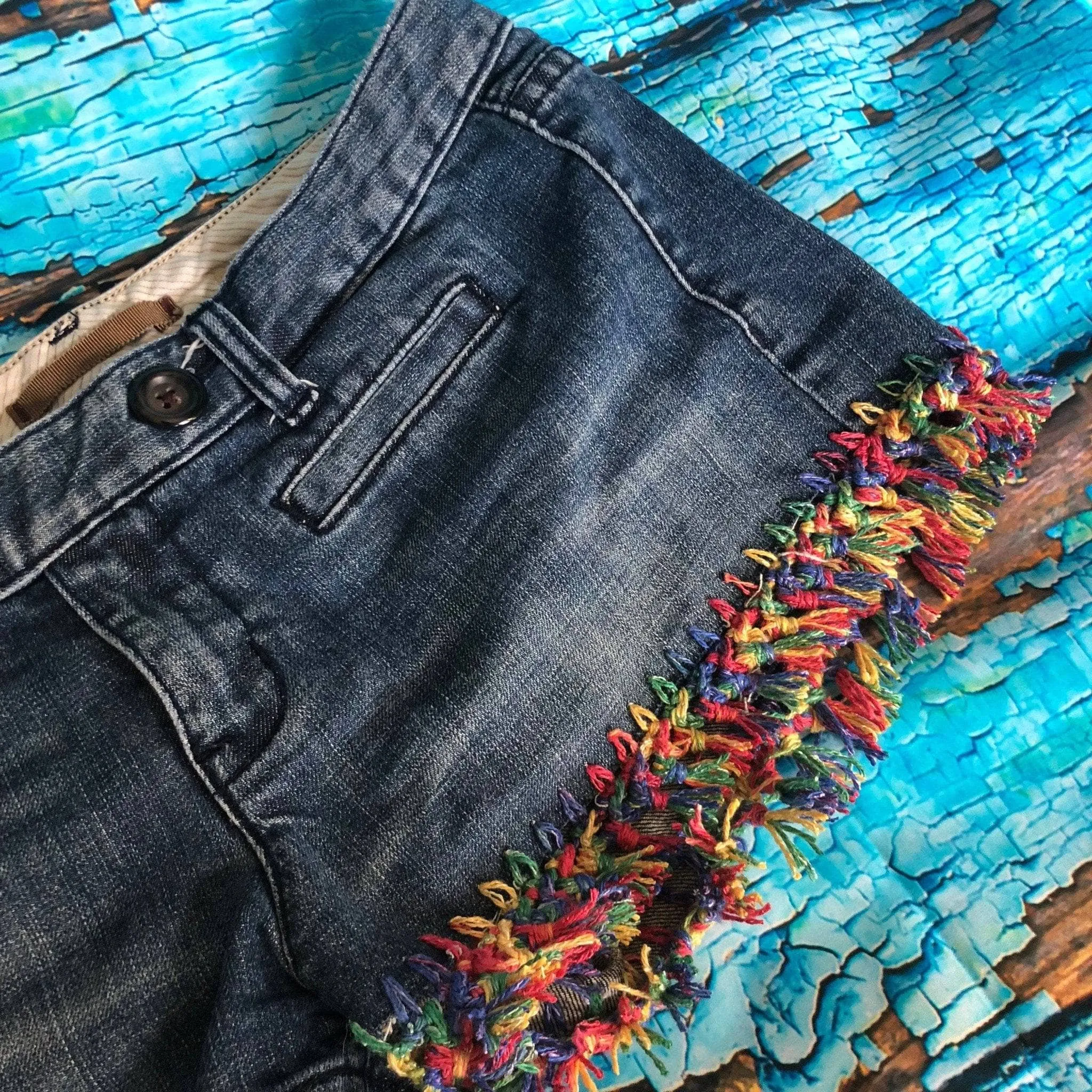 DIY Upcycled Fringe Shorts Kit