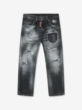 Dsquared2 Kids Mid Wash Distressed Jeans