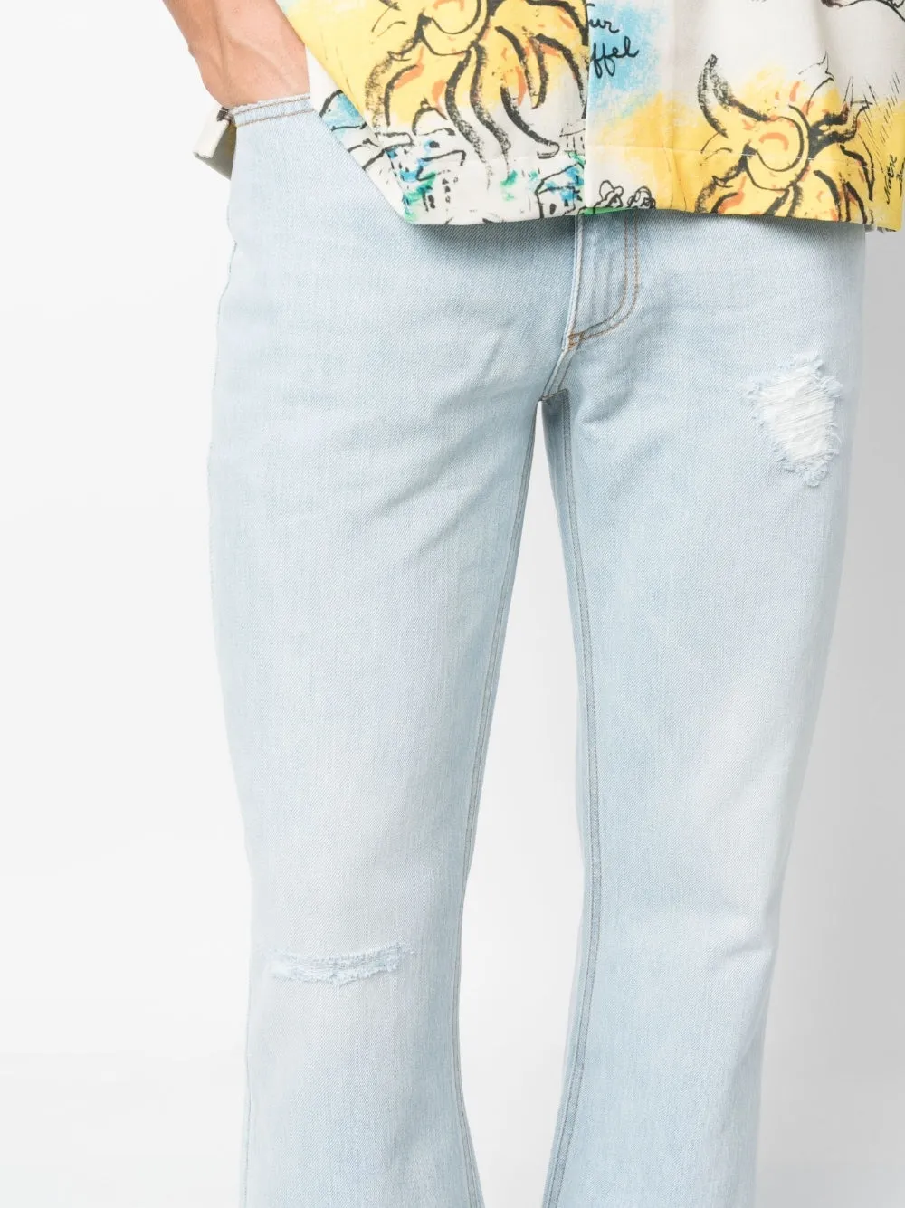 Flared-Leg Denim Jeans