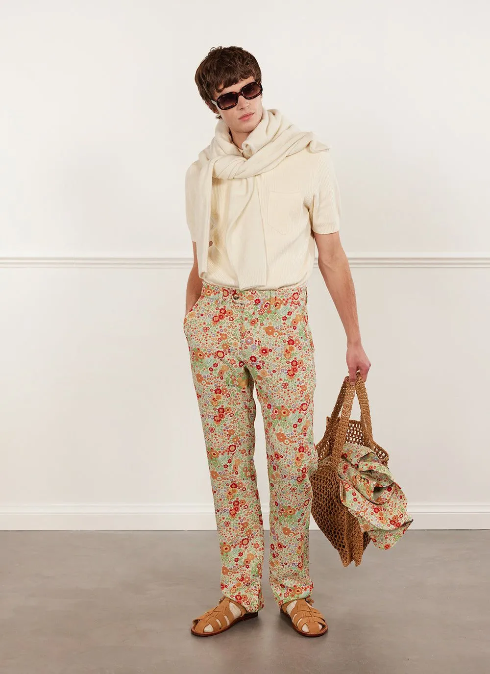 Floral Tailored Trousers | Multi