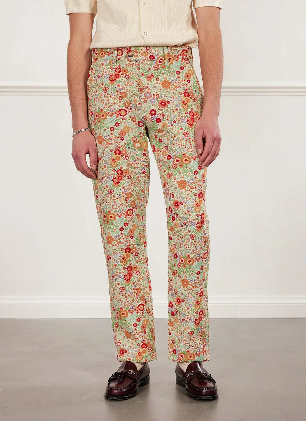 Floral Tailored Trousers | Multi