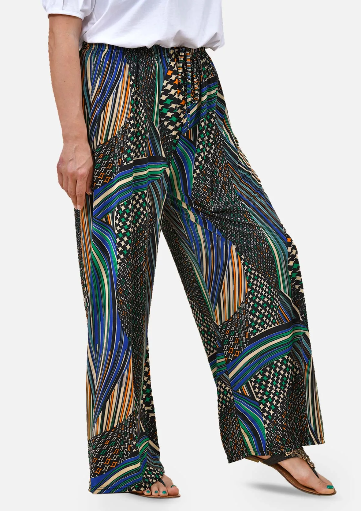 High Waist Wide Leg Trousers