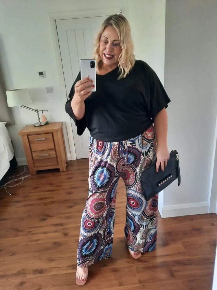 High Waist Wide Leg Trousers