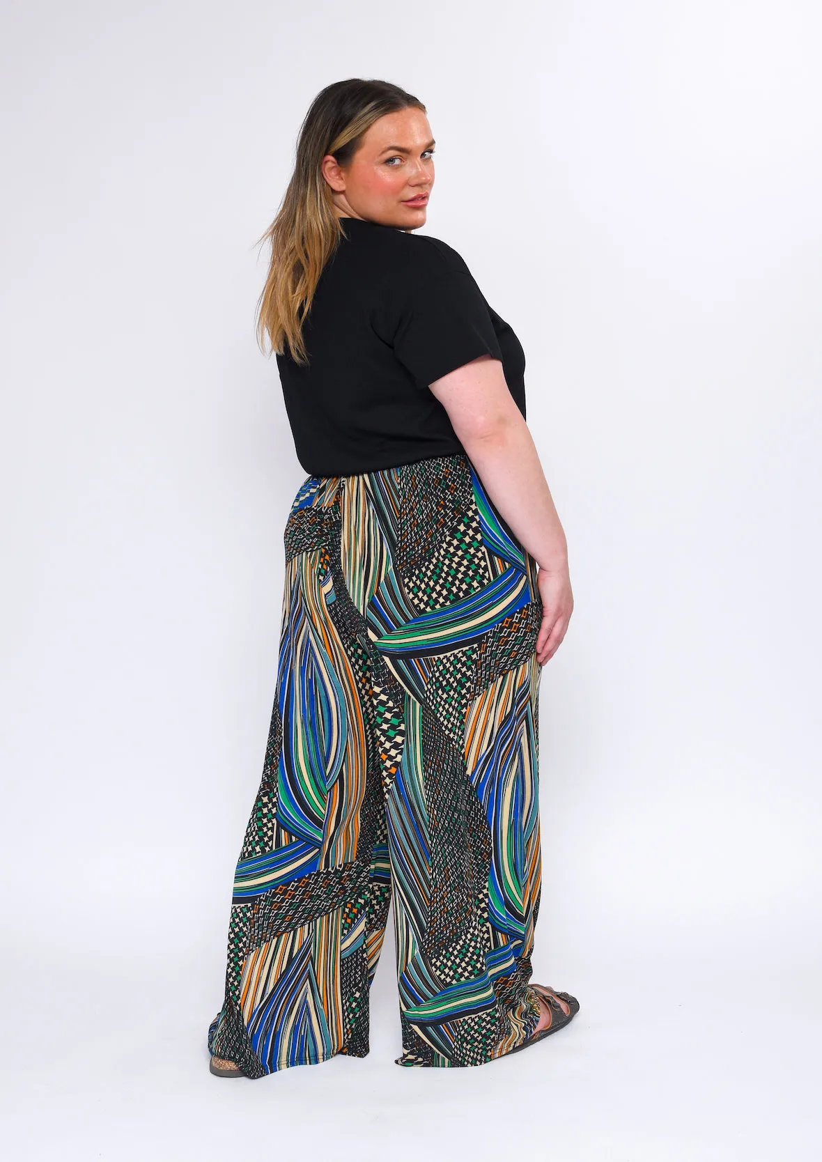 High Waist Wide Leg Trousers