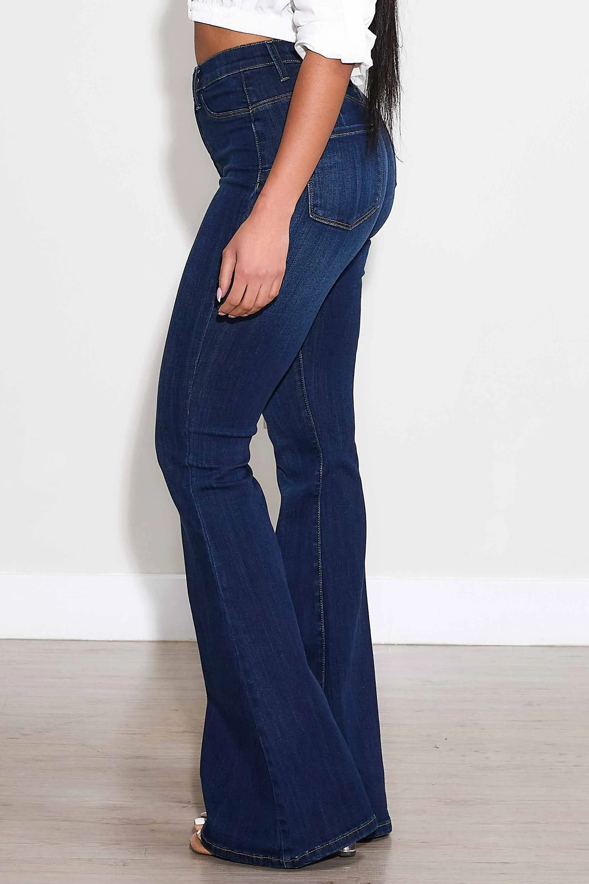 High Waisted Core Flare Jeans