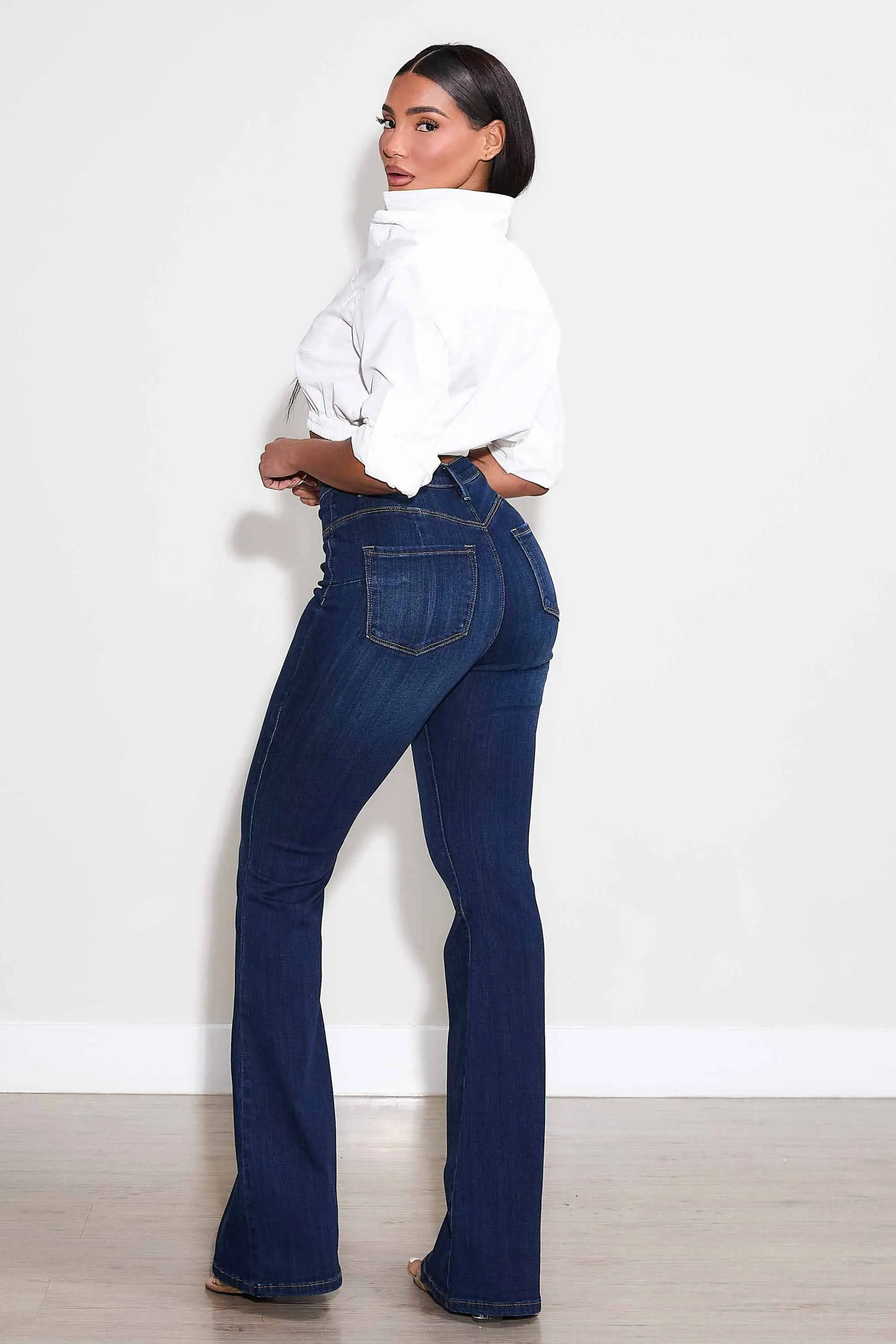 High Waisted Core Flare Jeans