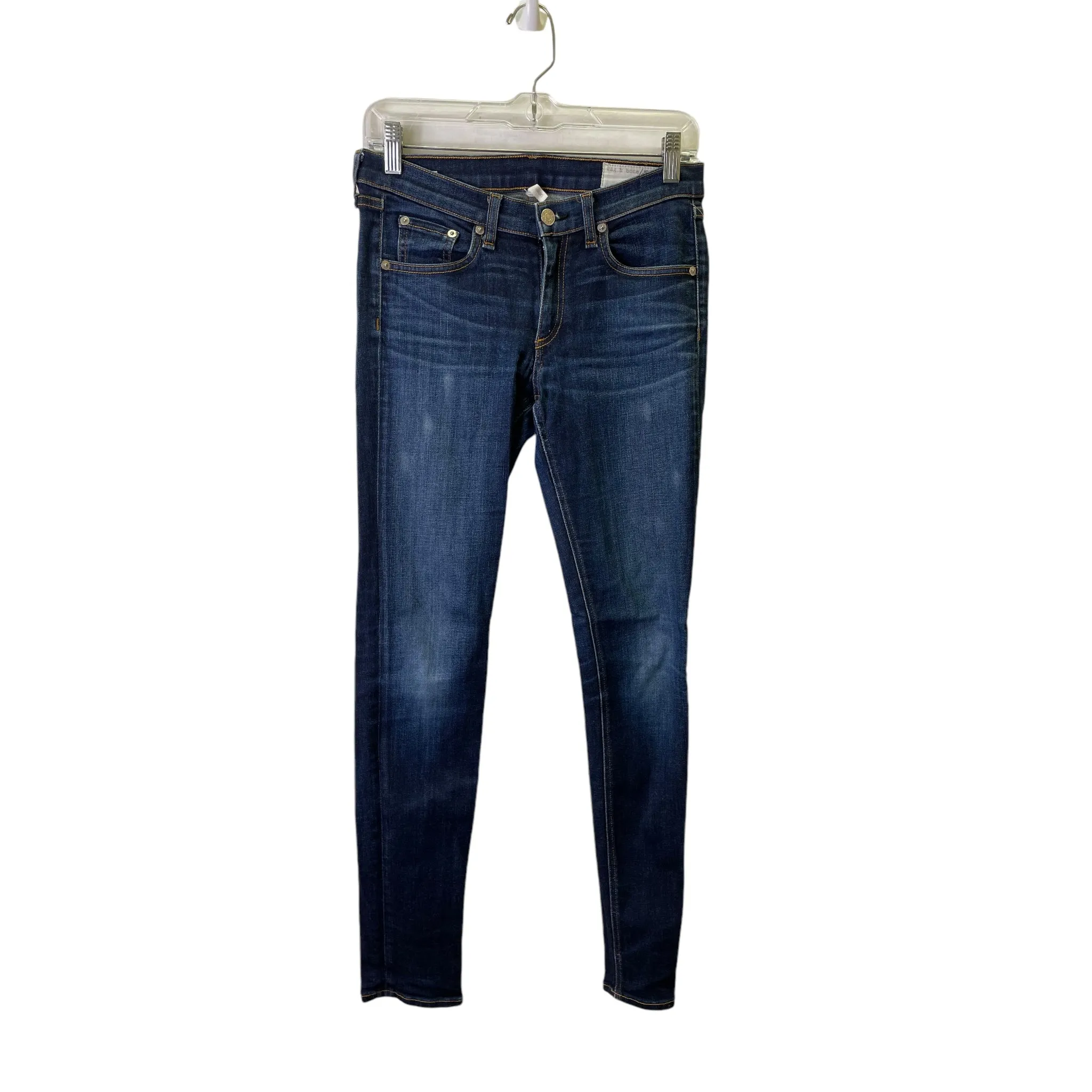 Jeans Skinny By Rag & Bones Jeans In Blue Denim, Size:4