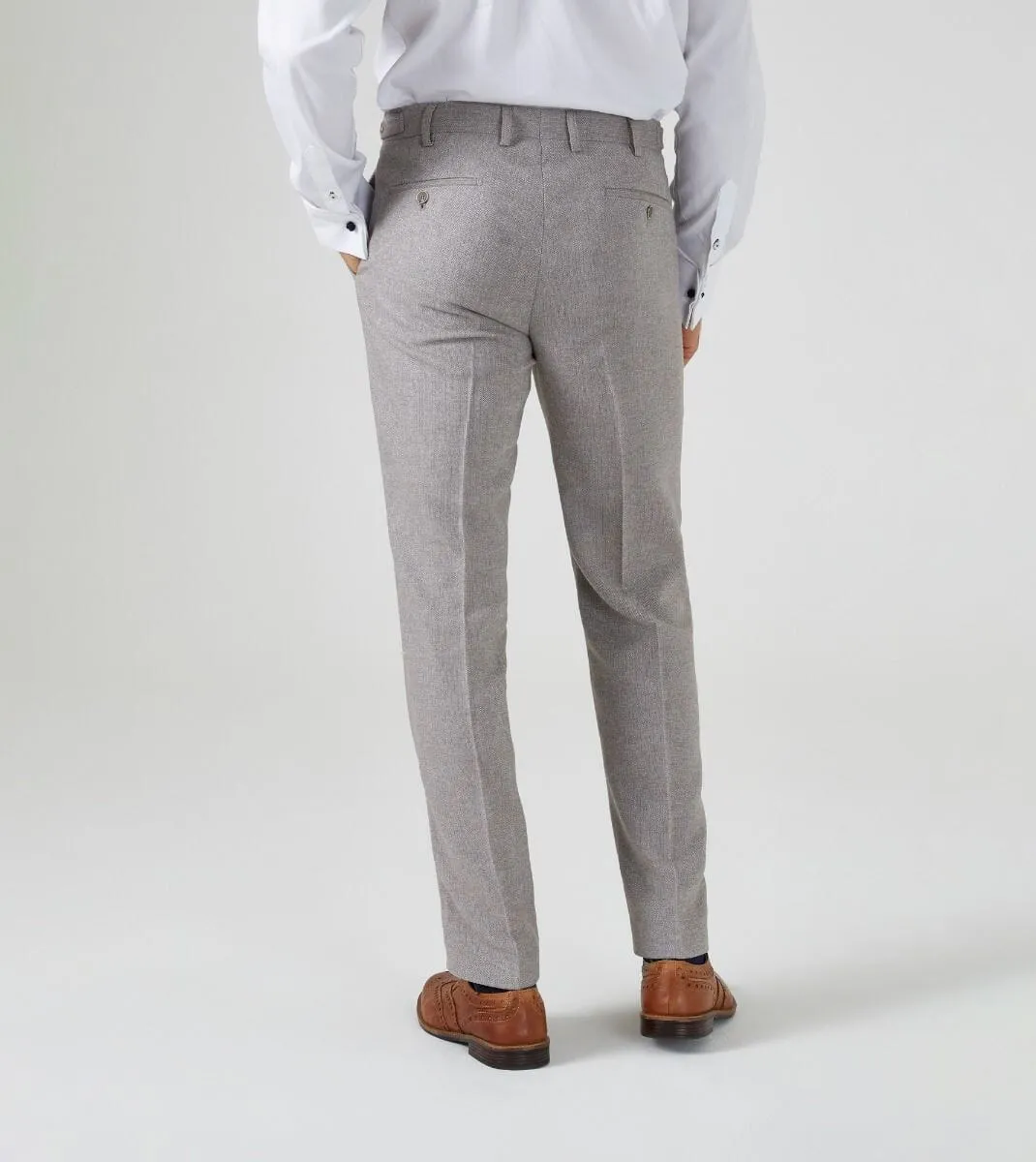 Jude Stone Herringbone Trousers