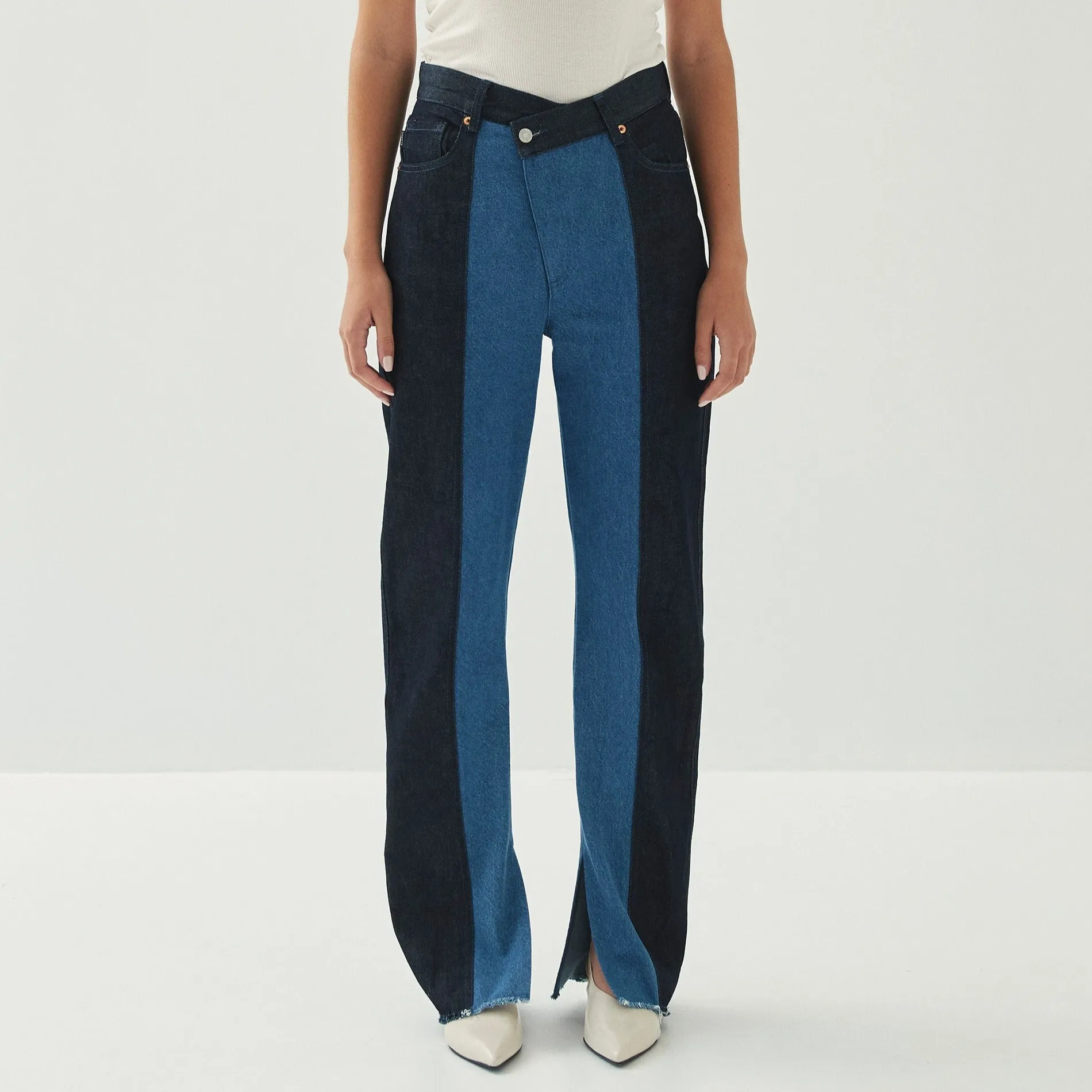 Kansas Bicolor Indigo Denim Trousers