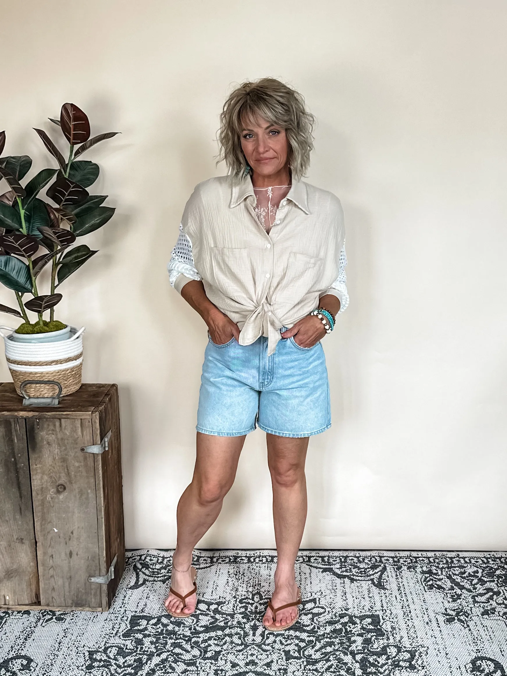 Longer Days Denim Shorts