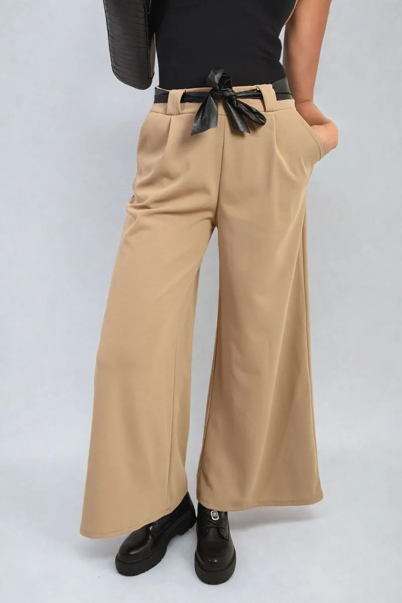 Mariana Belted High Waist Wide Leg Trouser