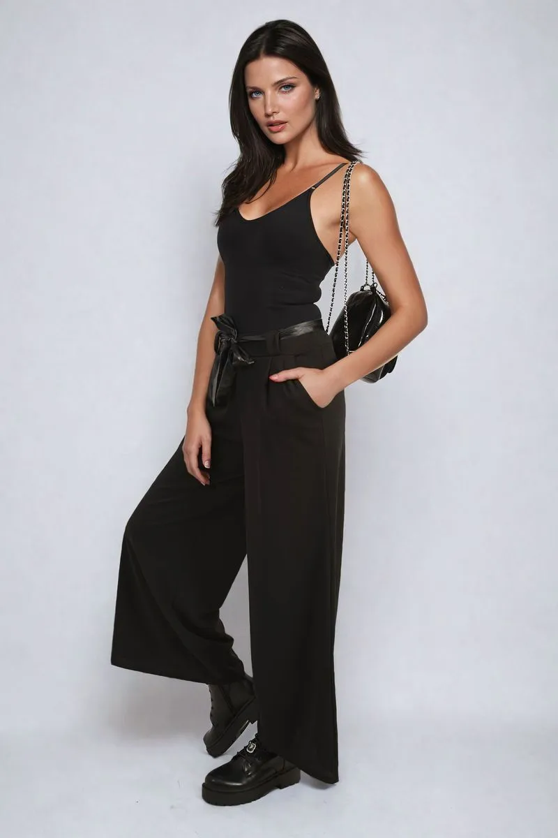 Mariana Belted High Waist Wide Leg Trouser