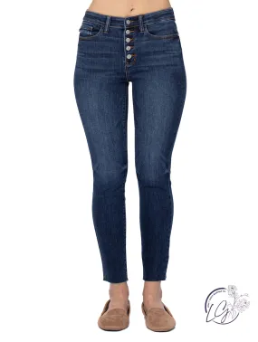 Mia High-Rise Button Fly Skinny by Judy Blue