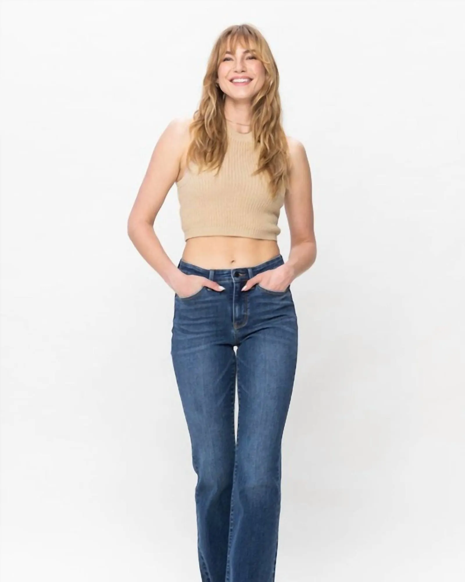 Mid-Rise Jeans In Harsh Wash | Harsh Wash