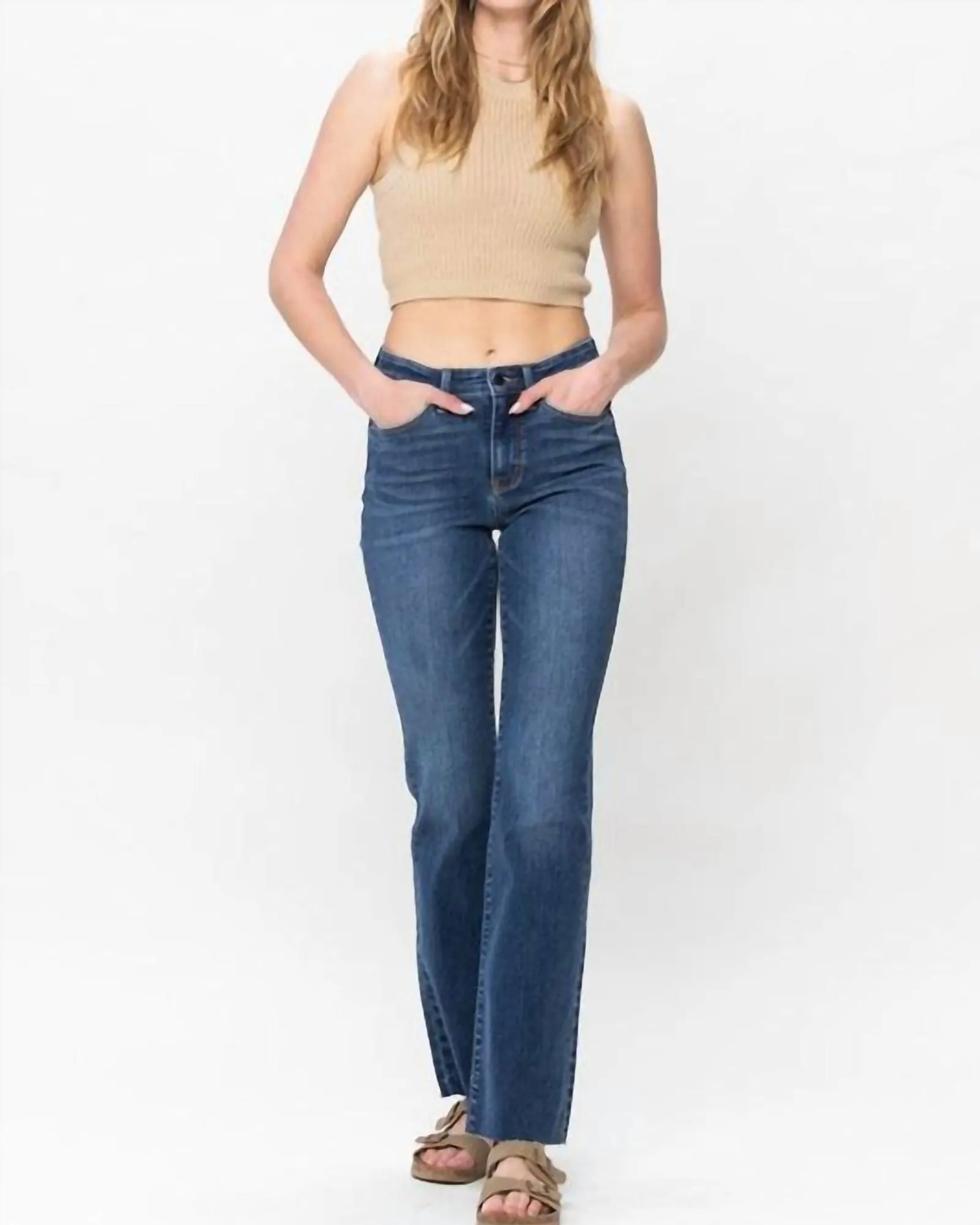 Mid-Rise Jeans In Harsh Wash | Harsh Wash