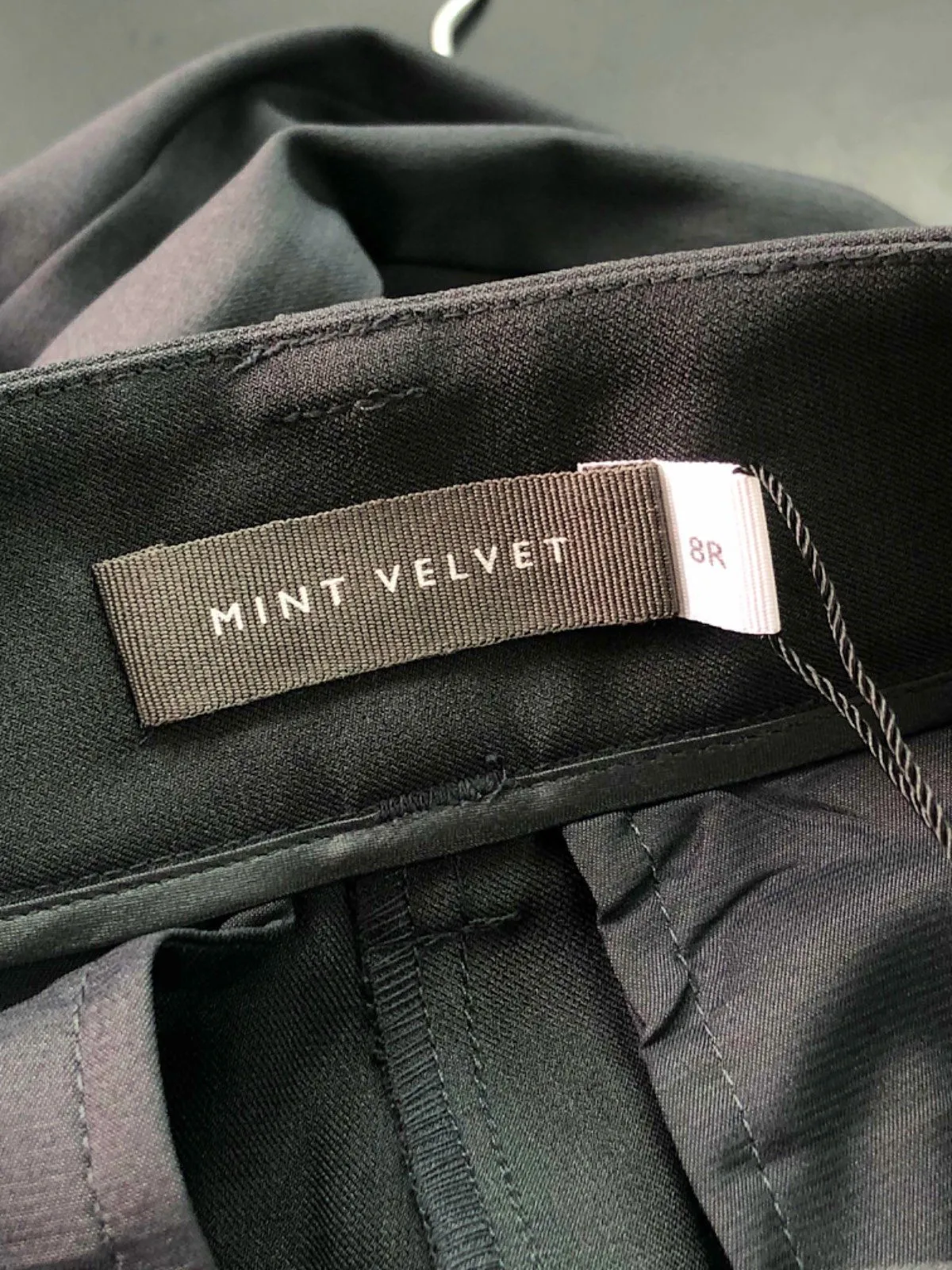 Mint Velvet Black Tailored Trousers UK 8R