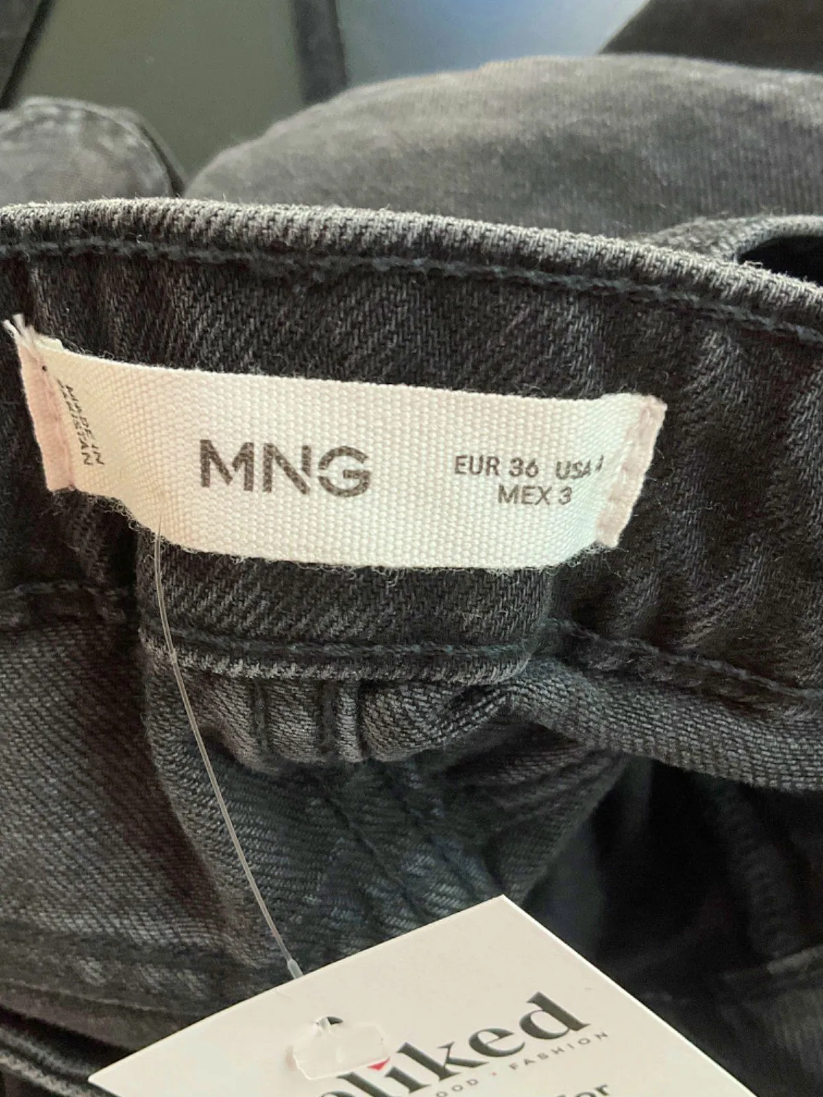 MNG Black Flared Jeans UK S