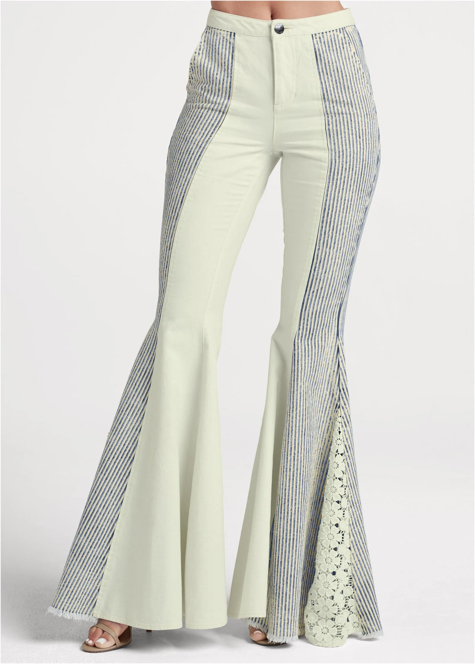 New Vintage Flare Jeans - Natural Multi