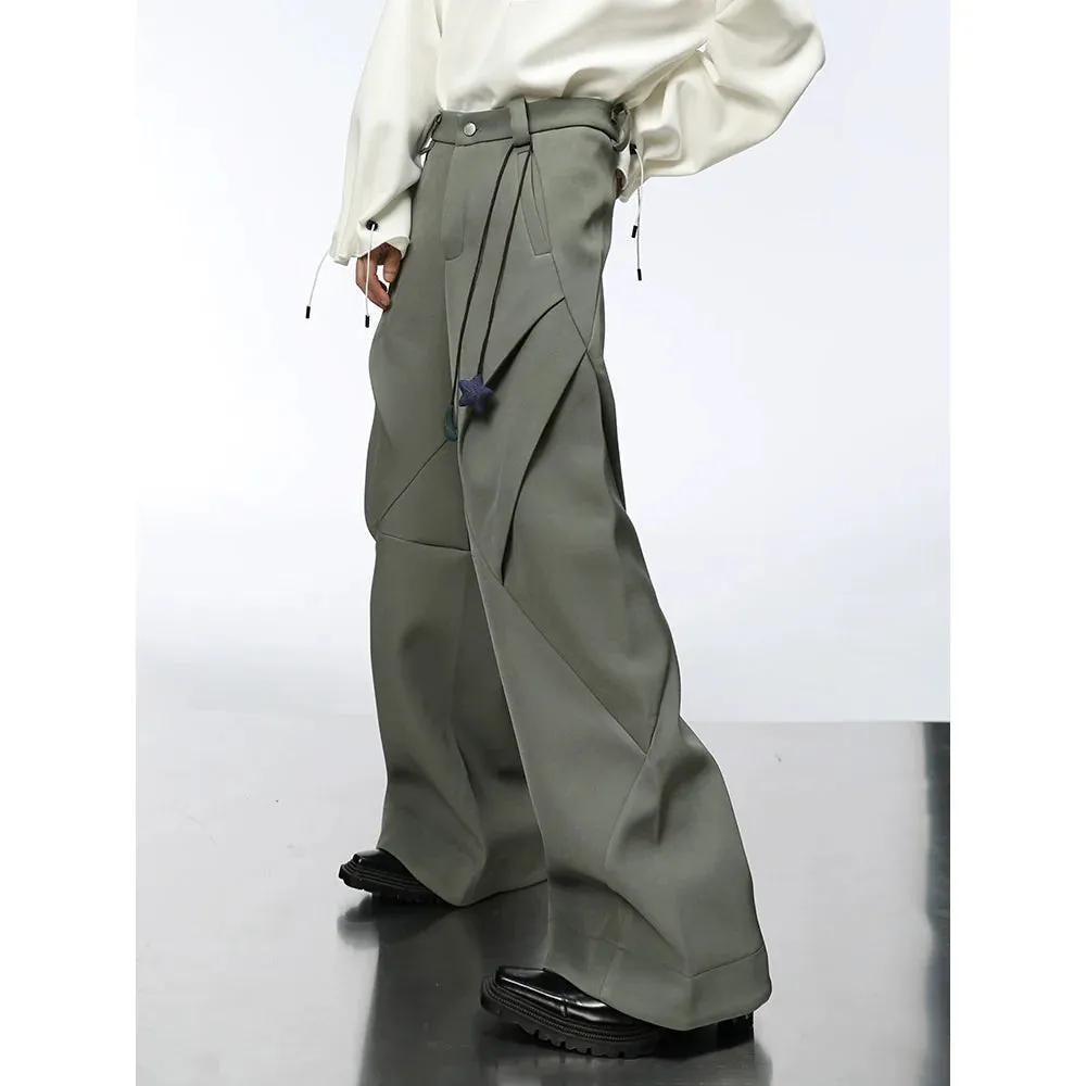 Oversized Camel-Colored Hoodie and Wide-Leg Trousers Set