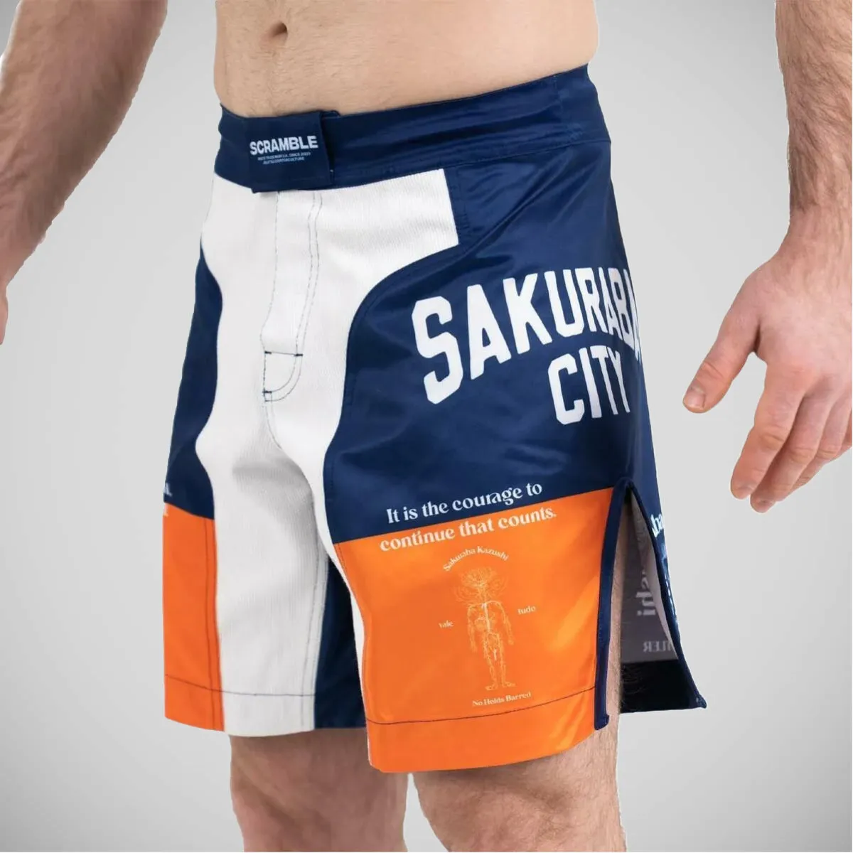 Scramble Saku Hybrid Grappling Shorts Blue/White