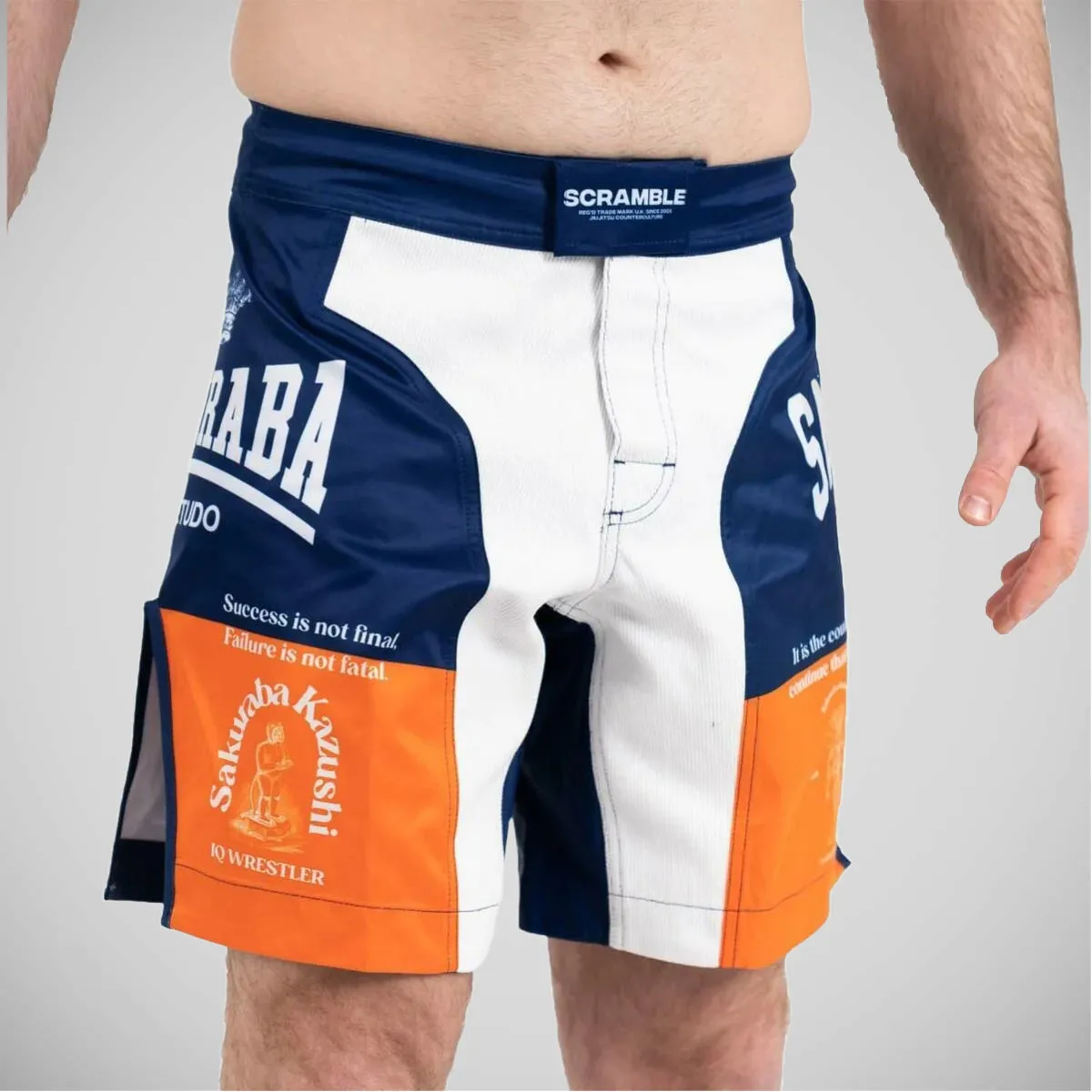 Scramble Saku Hybrid Grappling Shorts Blue/White