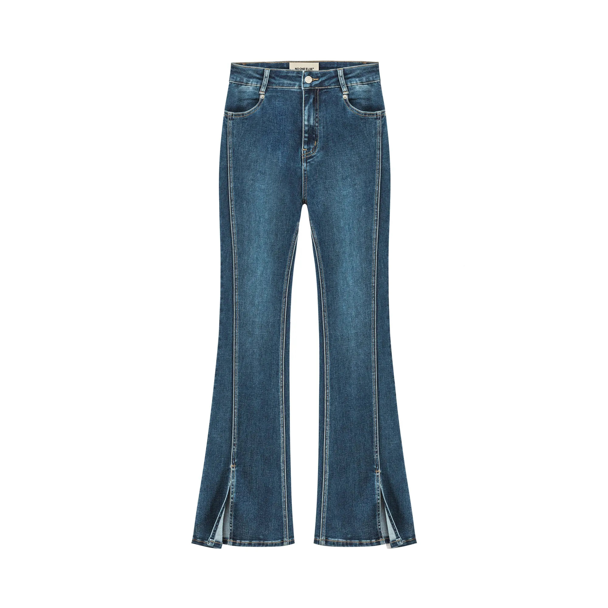 Slim High Waist Flared Jeans