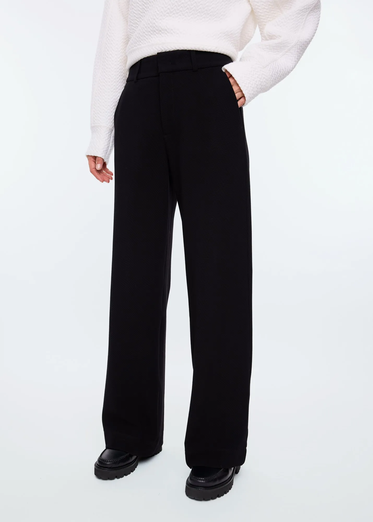 Tailored rib trousers