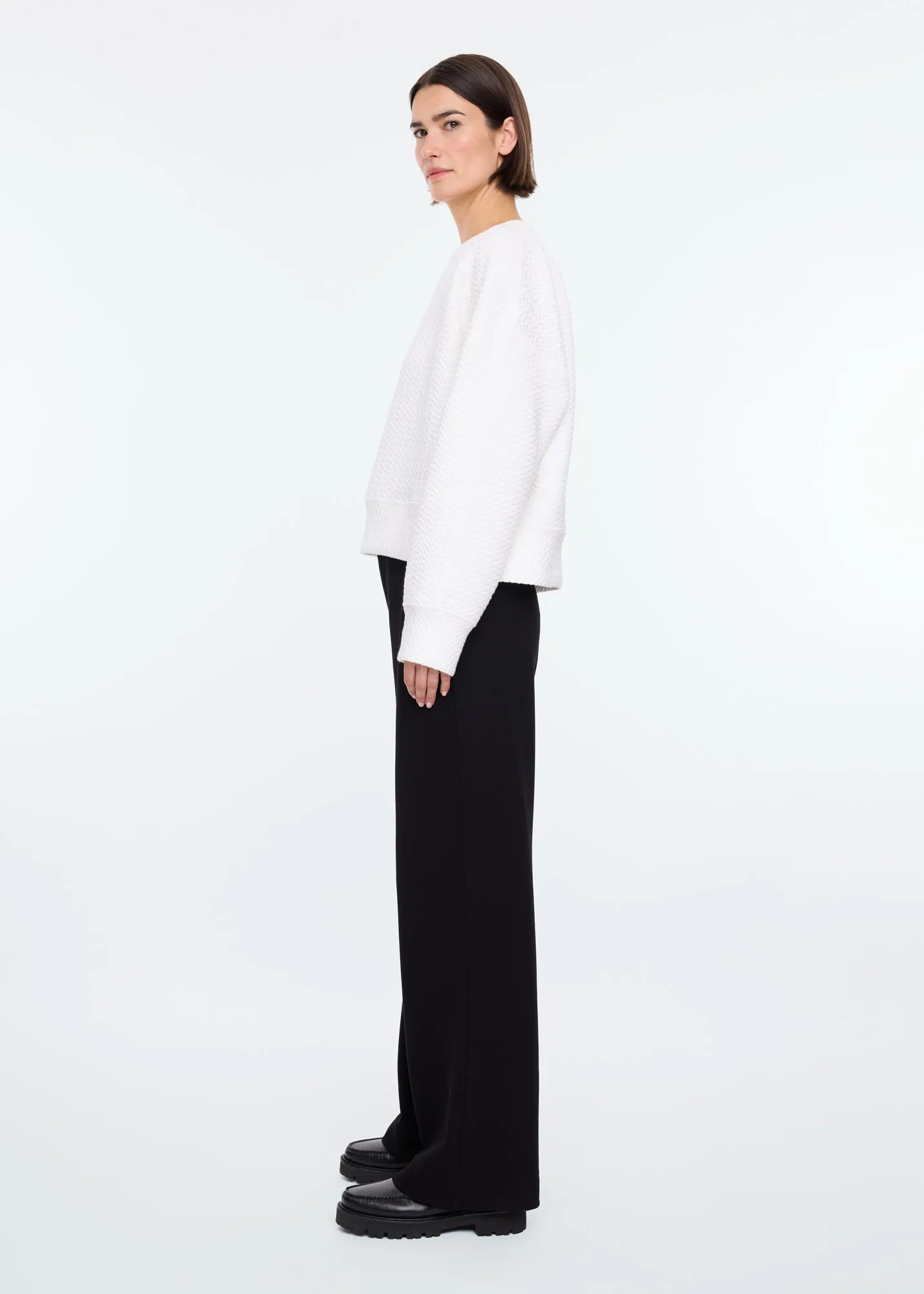 Tailored rib trousers