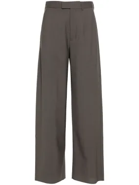 TAILORED WOOL-CANVAS TROUSERS