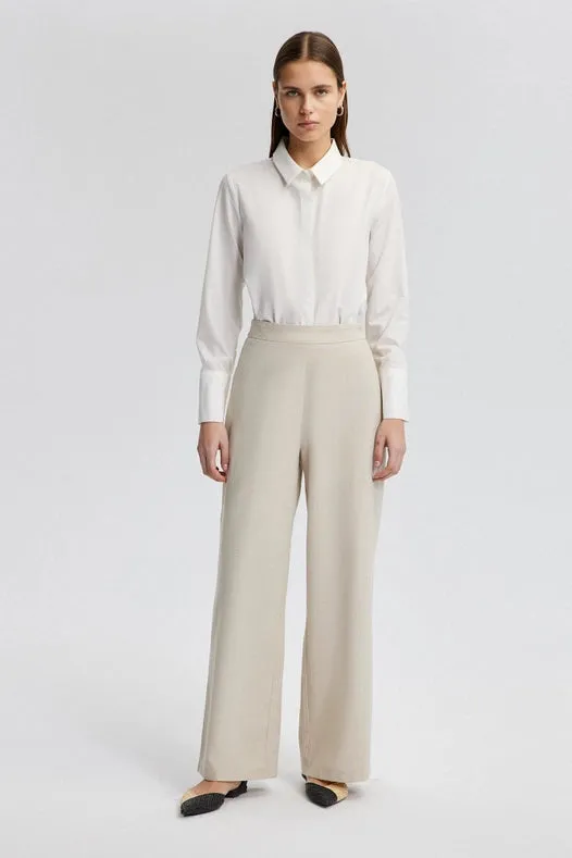 Wide Leg Linen Trousers