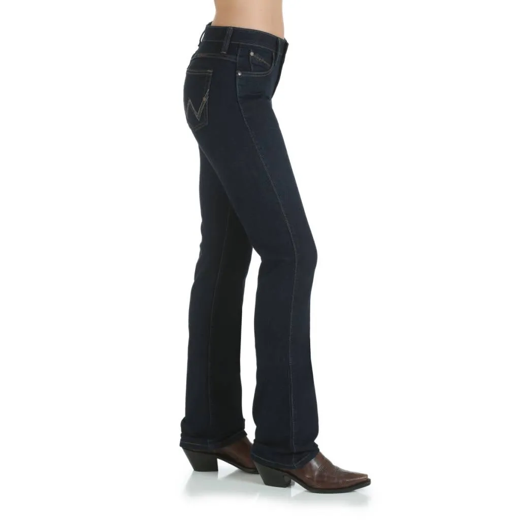 Wrangler Women's Q-Baby Riding Mid Rise Stretch Dark Dynasty Jeans Style WRQ20DD